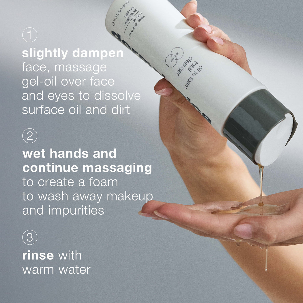 oil to foam total cleanser