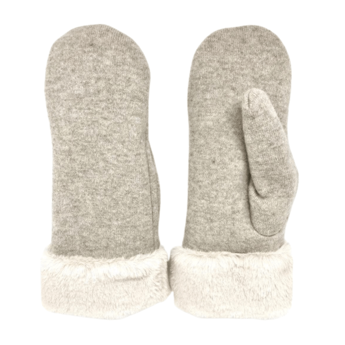 Wool Fur Mitten