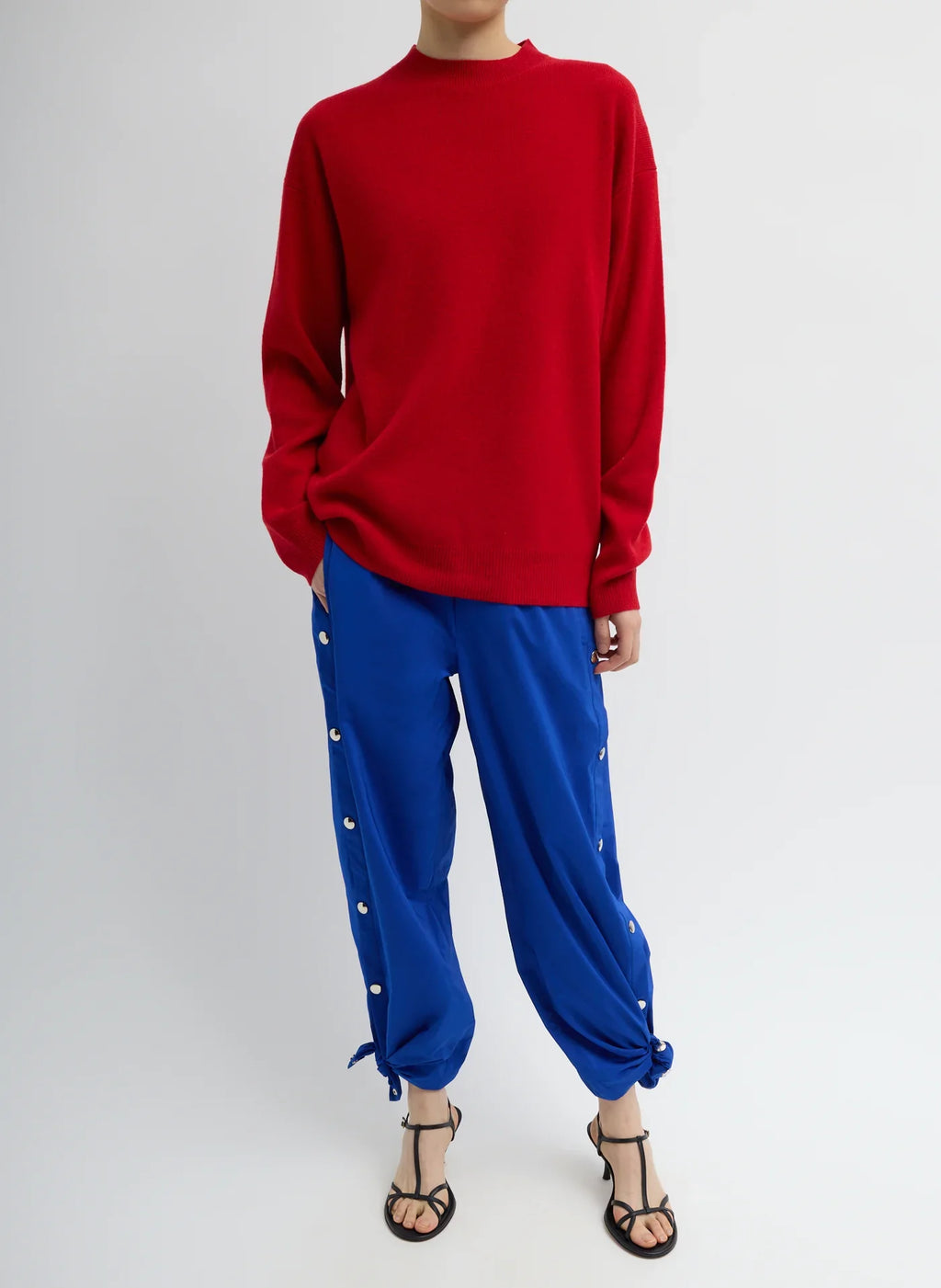 Tibi Nylon Snap Jogger