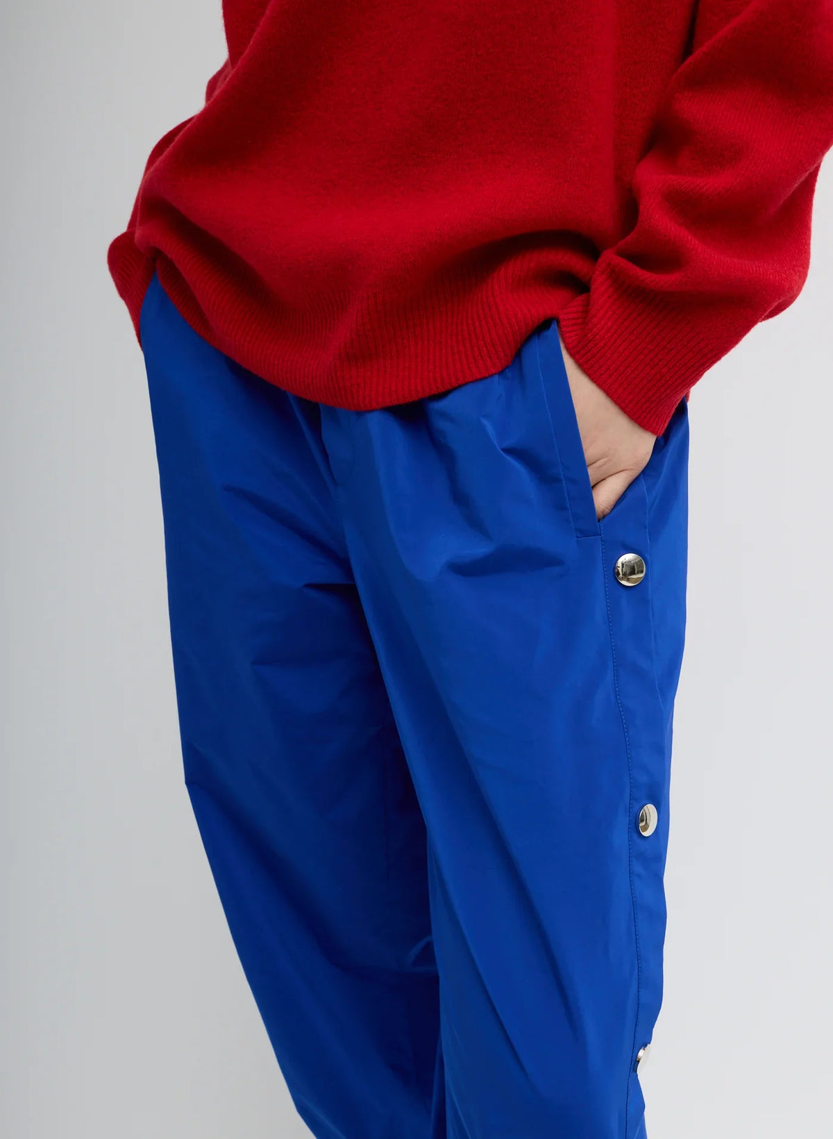 Tibi Nylon Snap Jogger