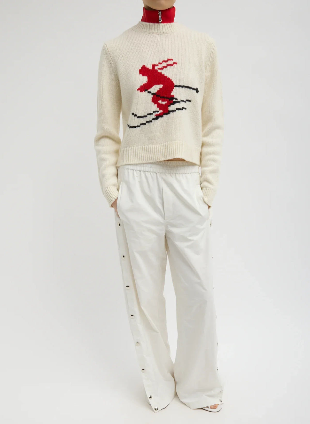 Tibi Ski Shrunken Sweater