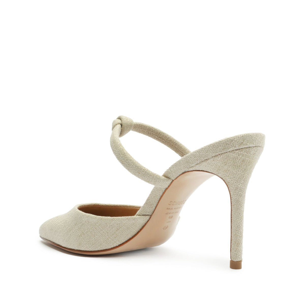Pearl Casual Linen Fabric Pump