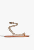 Courtney Metallic Leather Sandal