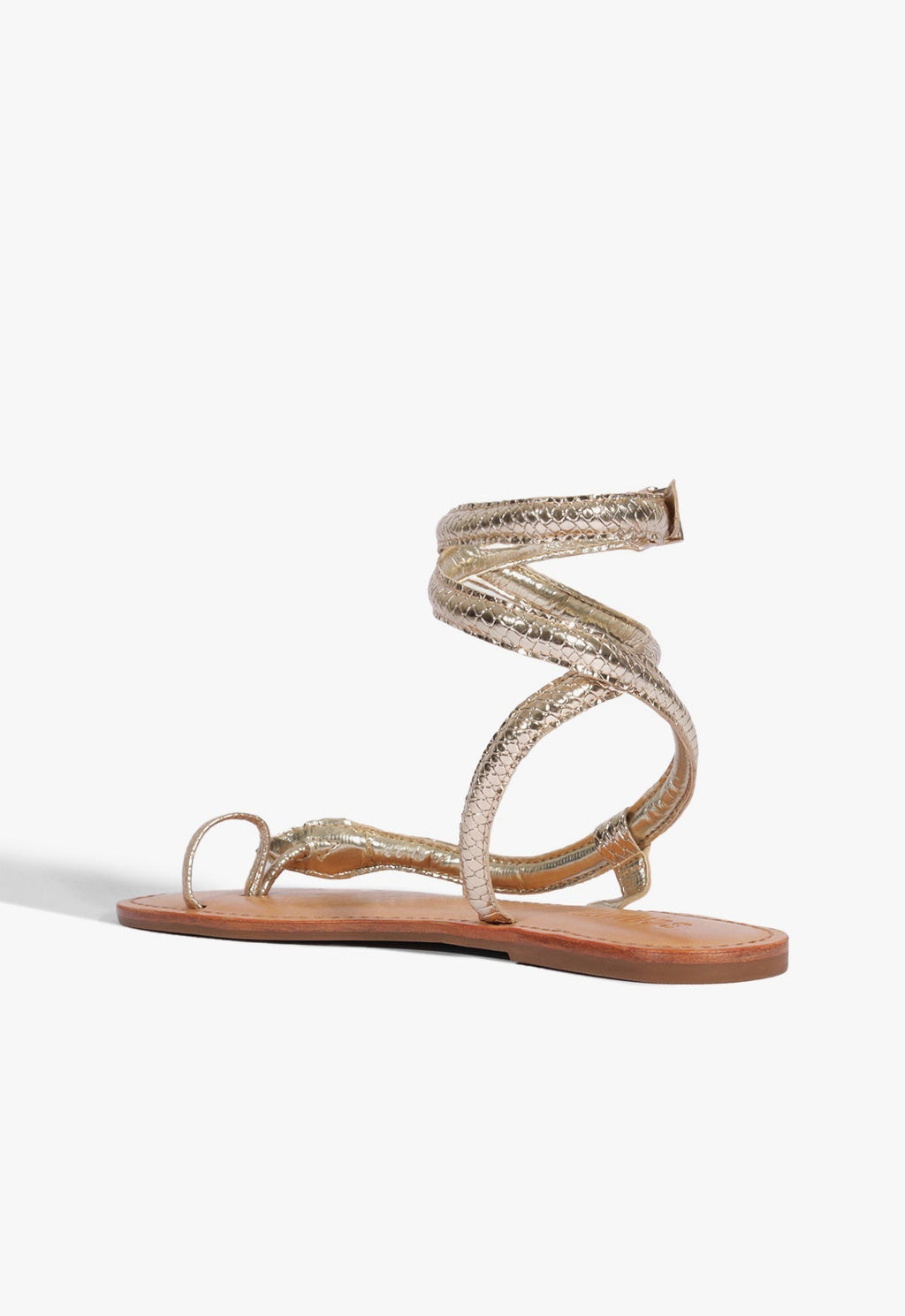 Courtney Metallic Leather Sandal