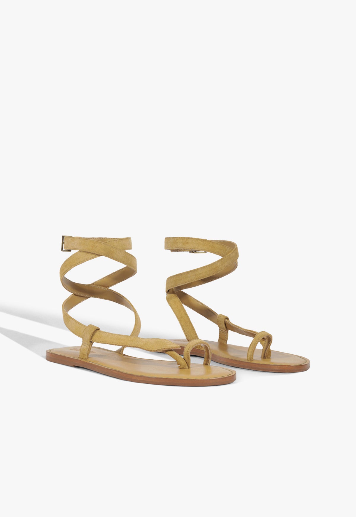 Cleo Suede Flat Sandal