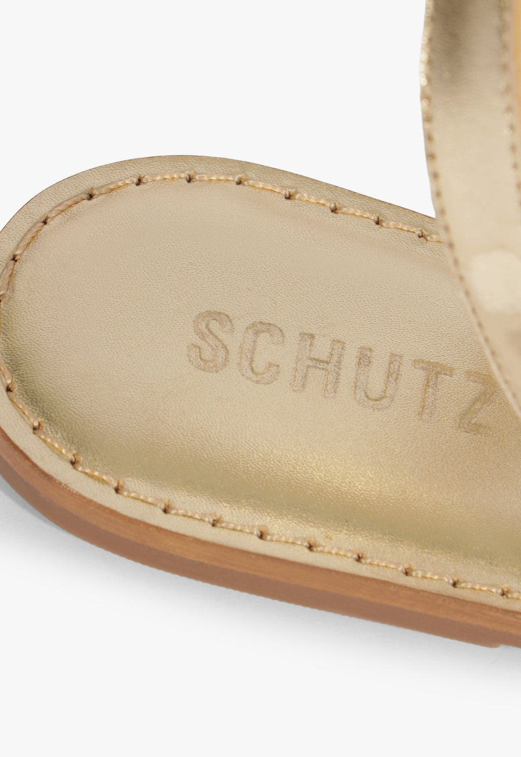 Cleo Metallic Leather Flat Sandal