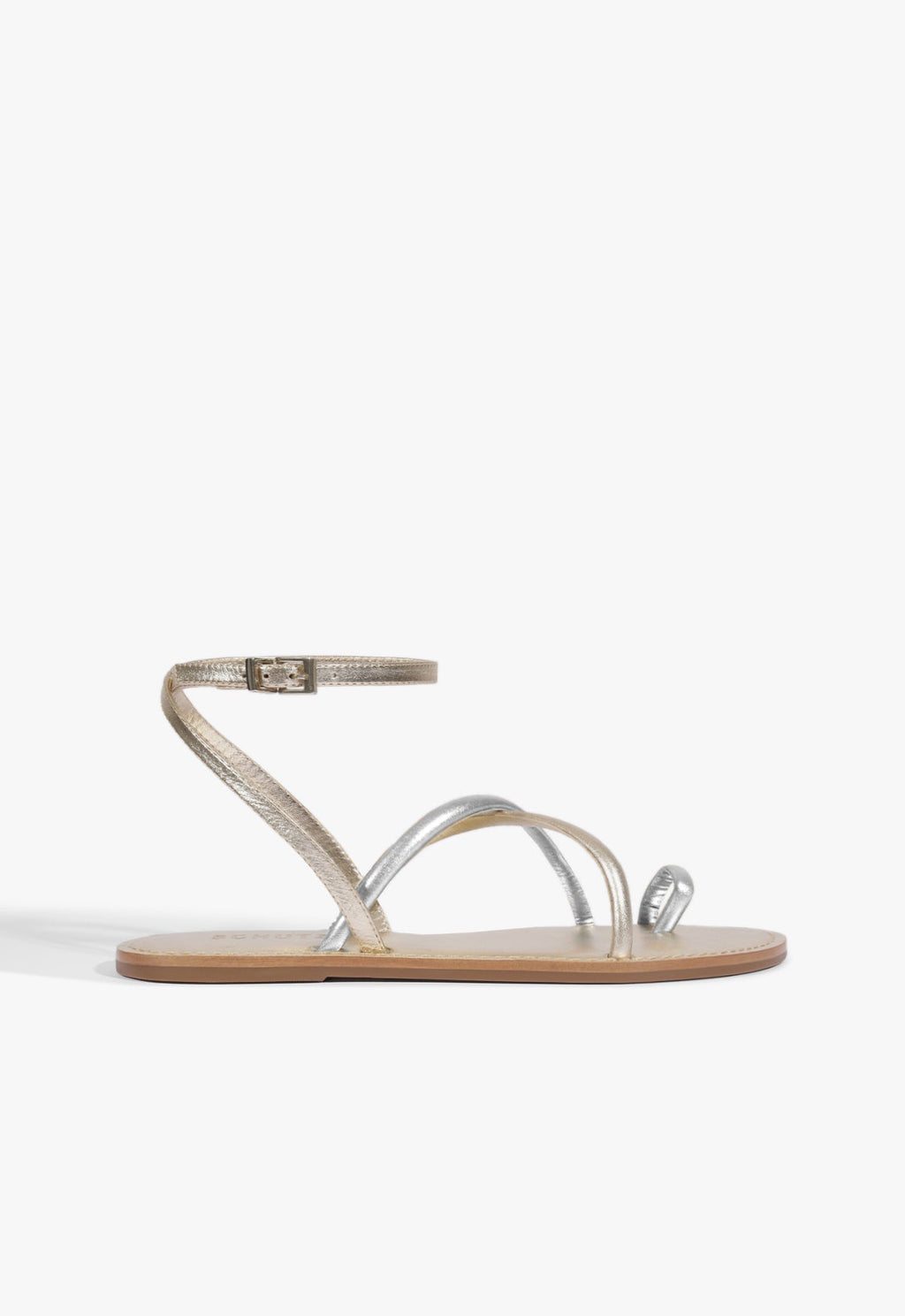 Valeria Leather Flat Sandal