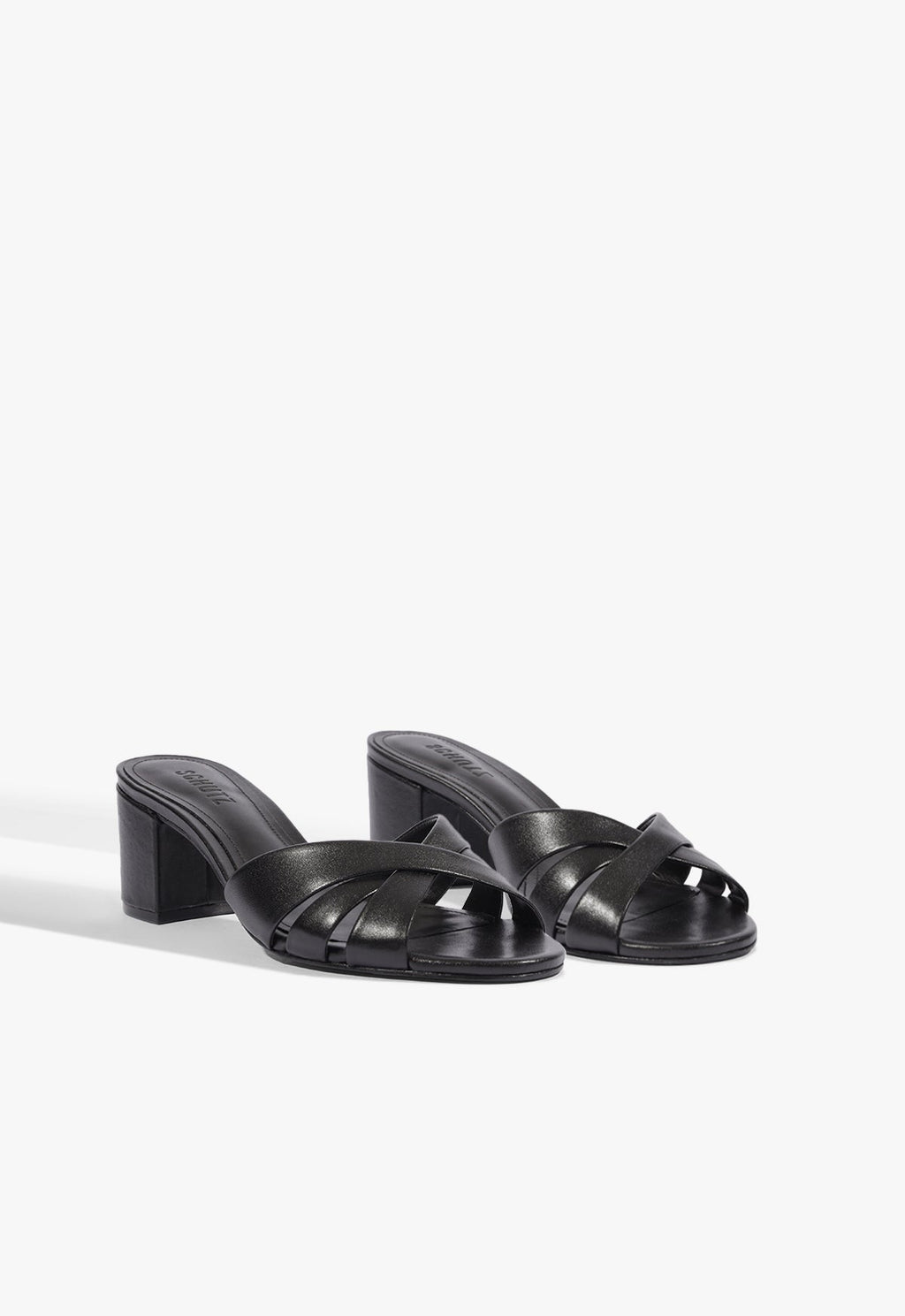 Keefa Block Mule Leather Sandal