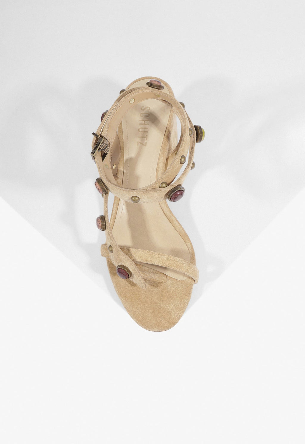 Cleo Beaded Leather Suede Sandal