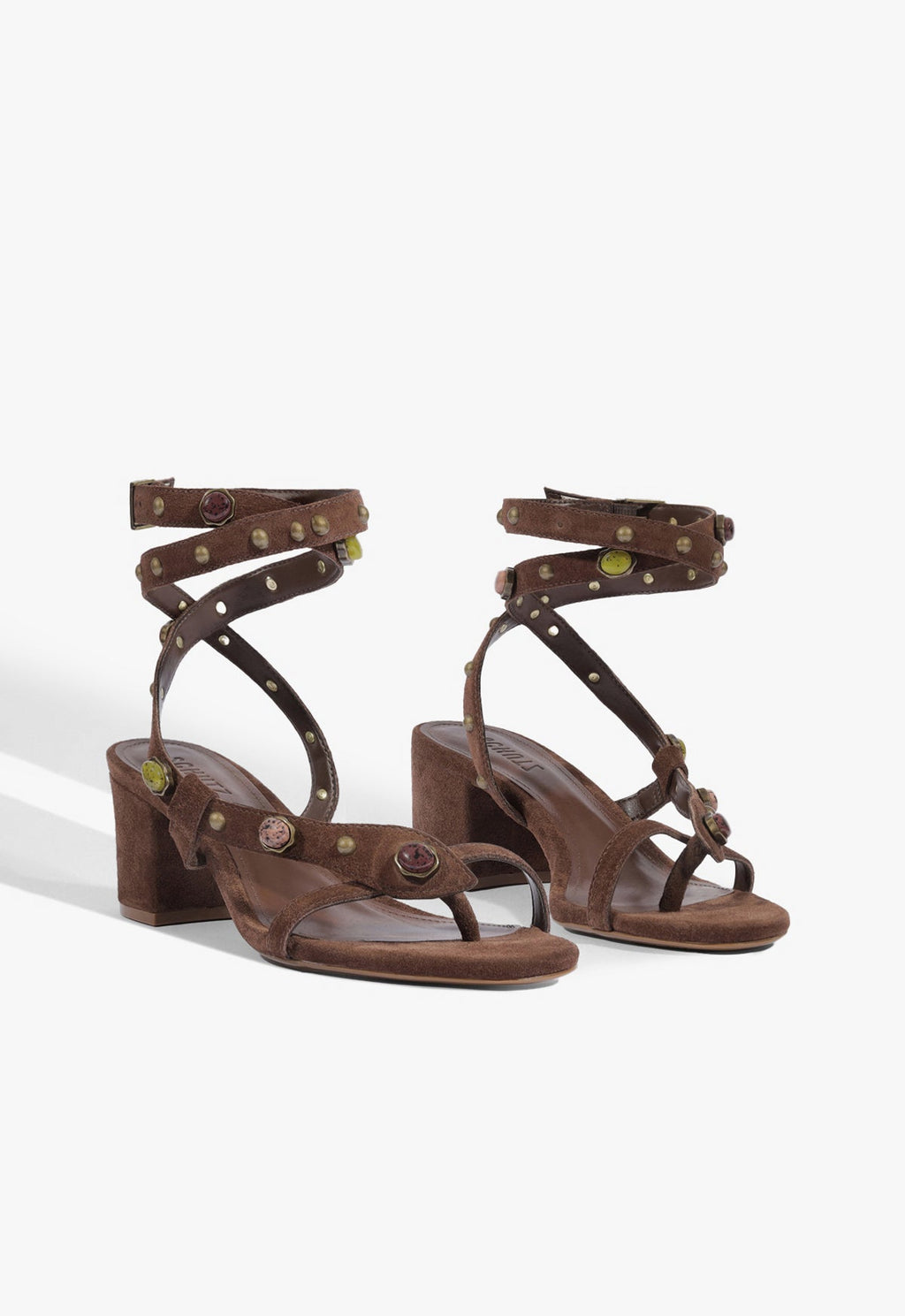 Cleo Beaded Leather Suede Sandal