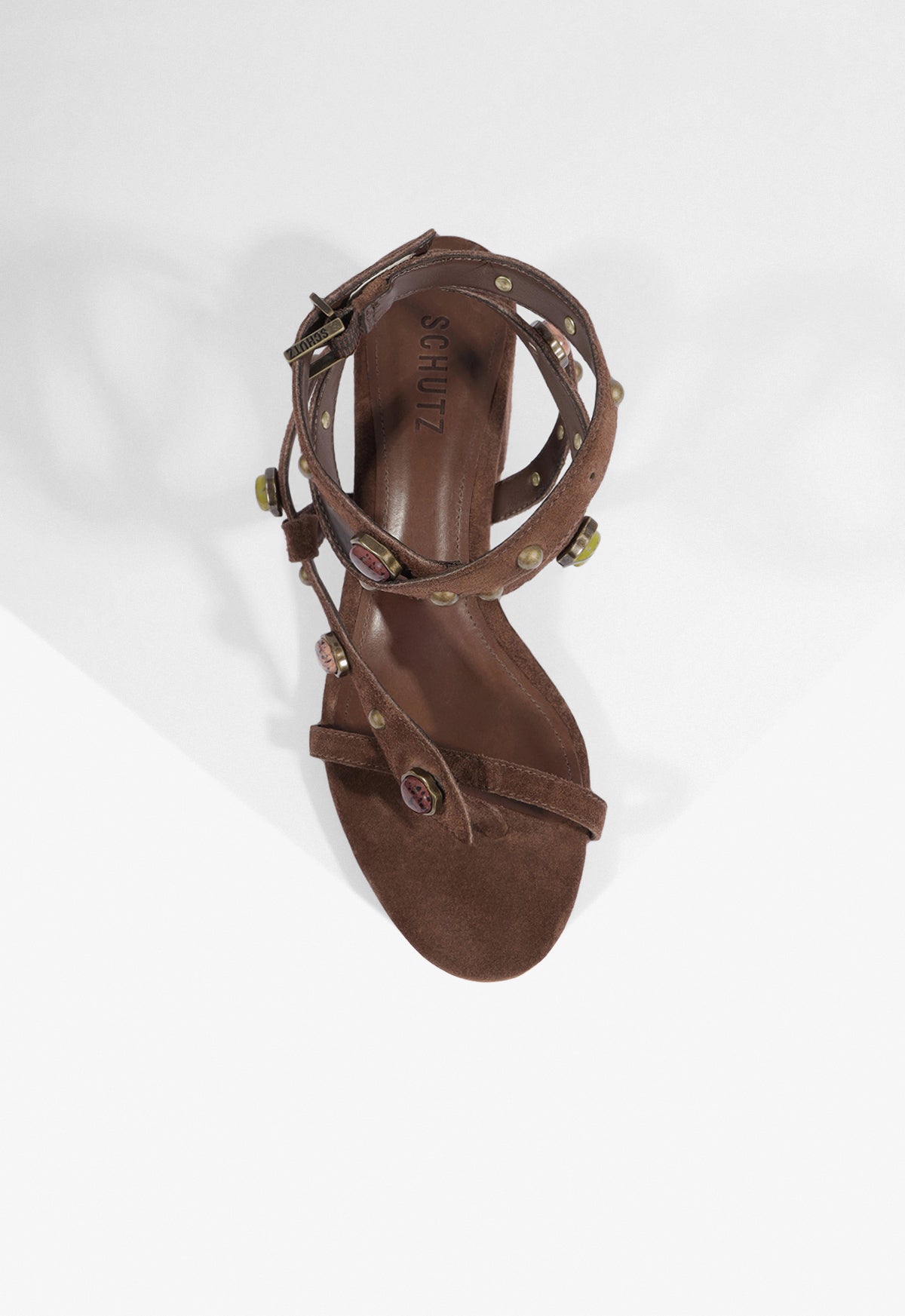 Cleo Beaded Leather Suede Sandal
