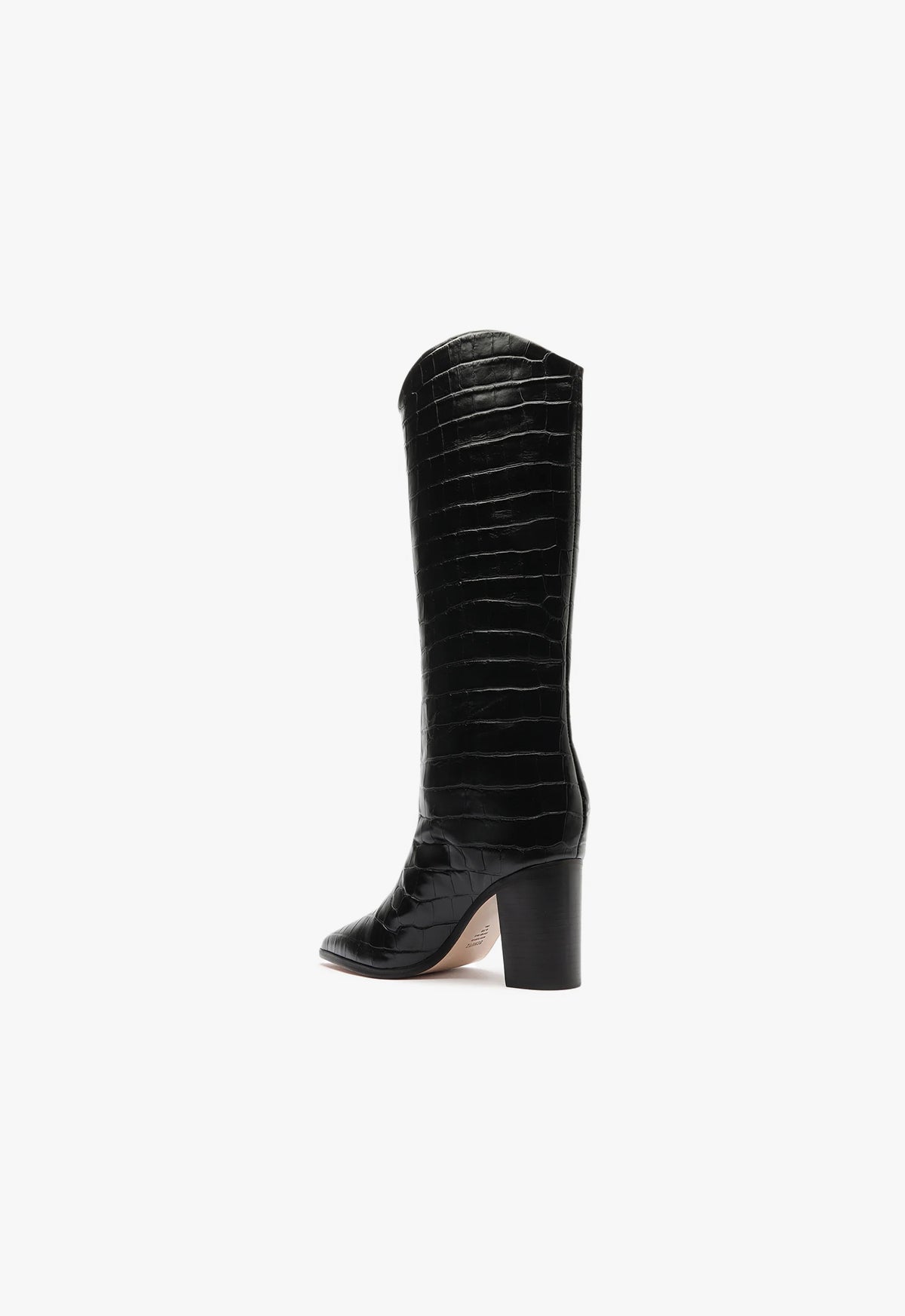 Maryana Block Wide Crocodile Boot
