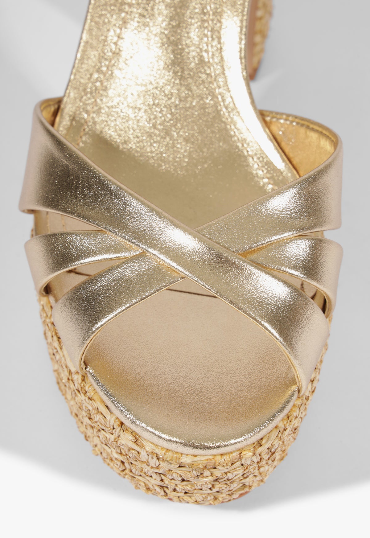 Keefa Raffia Platform Sandal