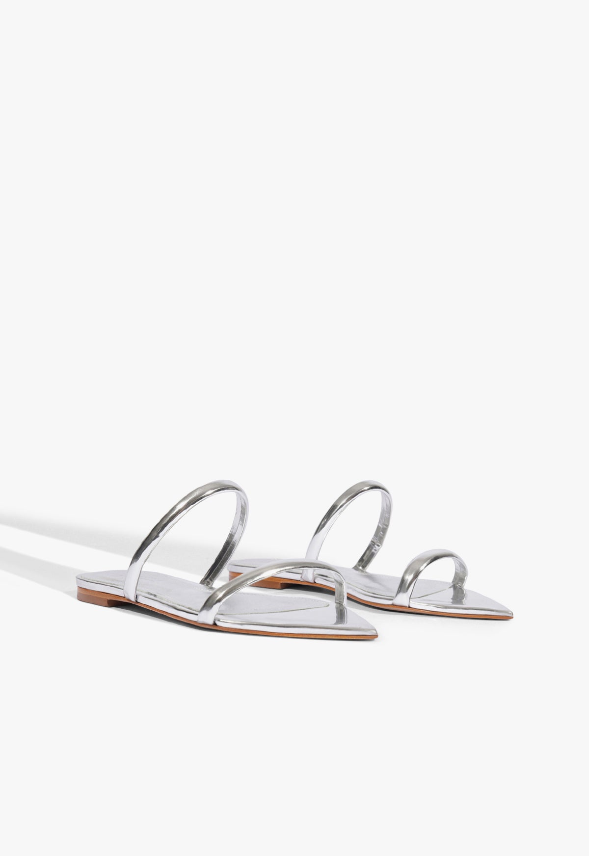 Nylle Metallic Flat Sandal