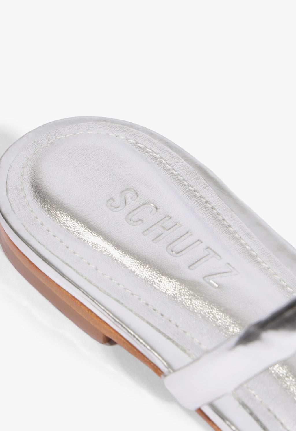Nylle Metallic Flat Sandal