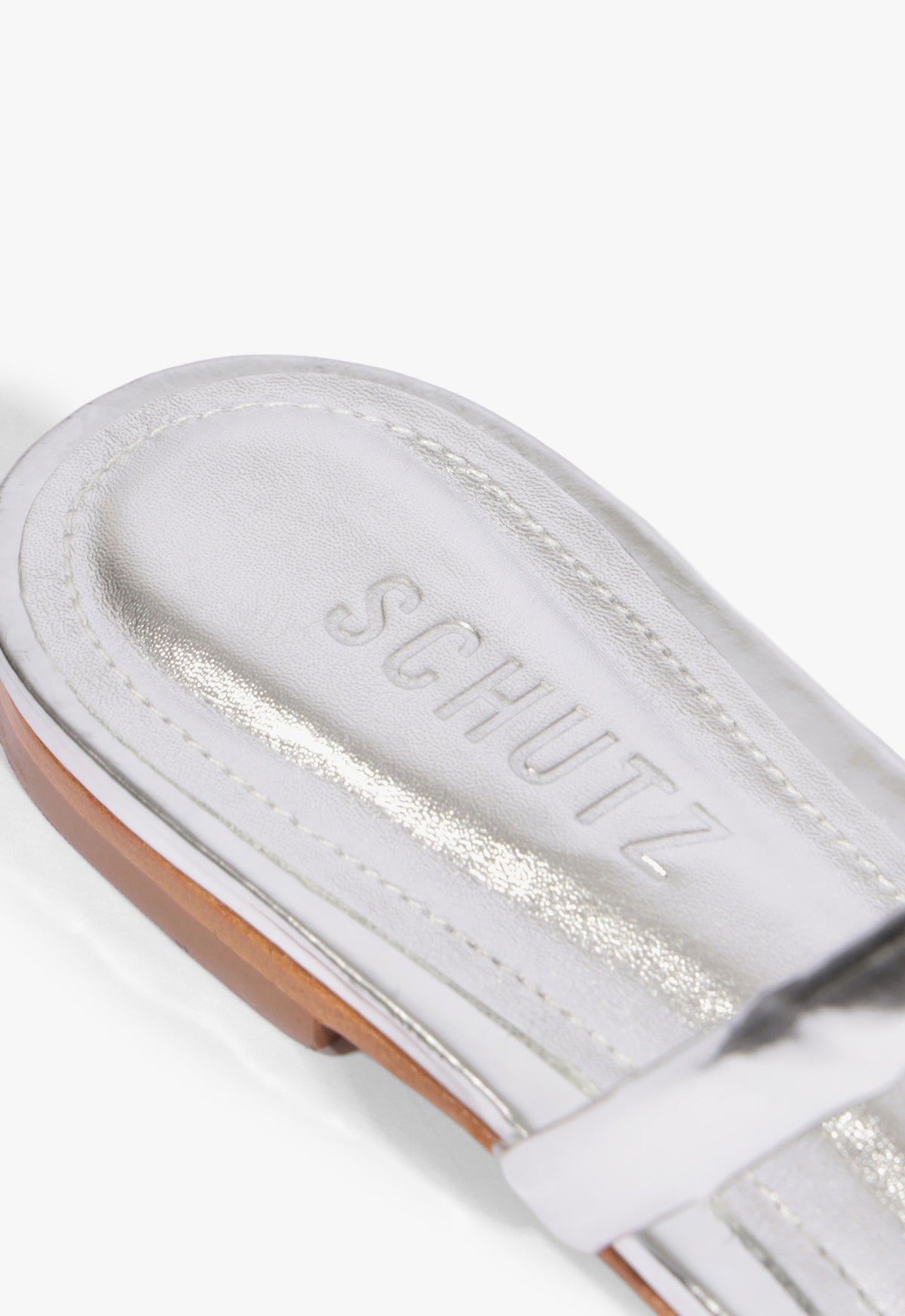 Nylle Metallic Flat Sandal