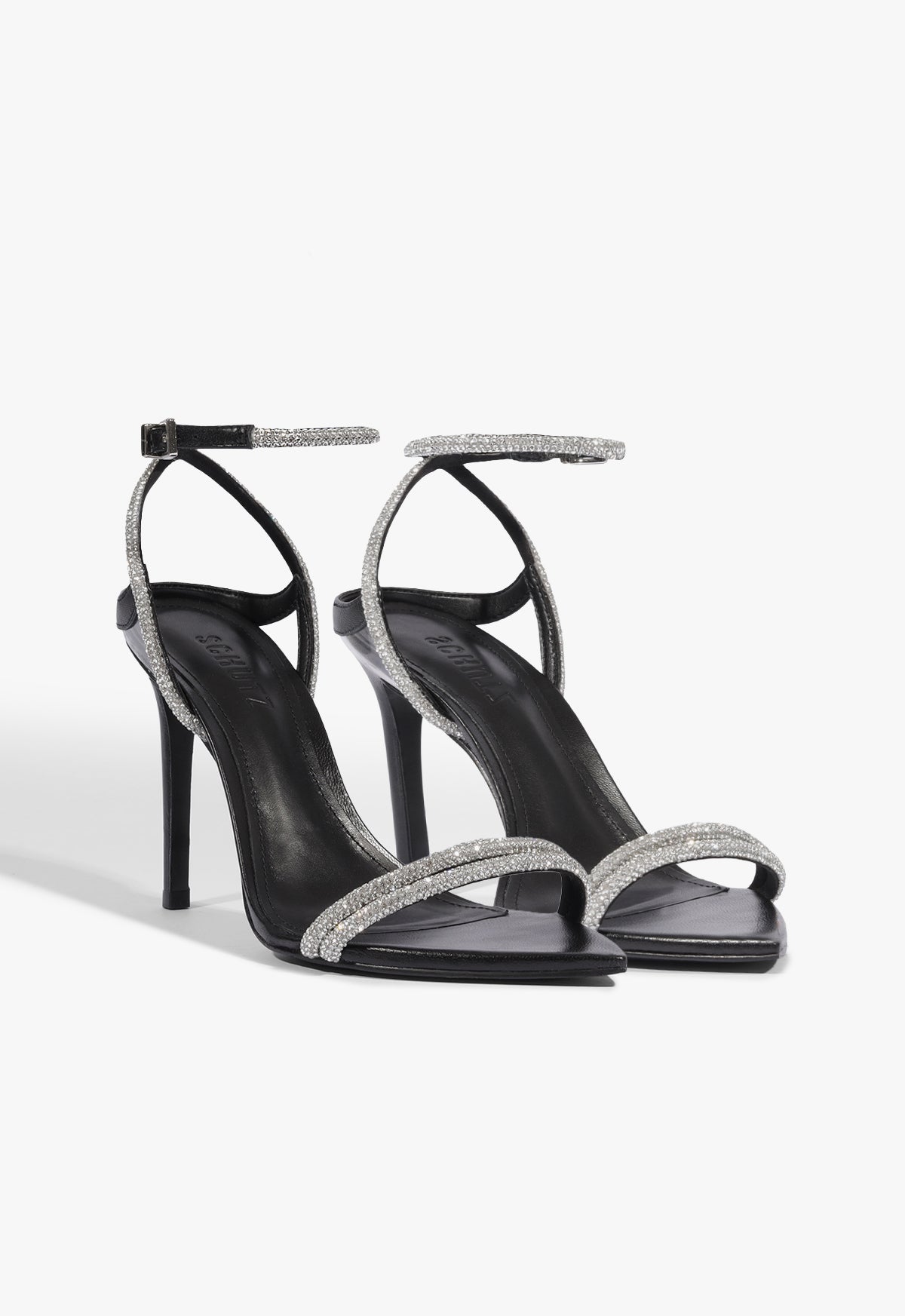 Skye Shine Leather Stiletto Sandal