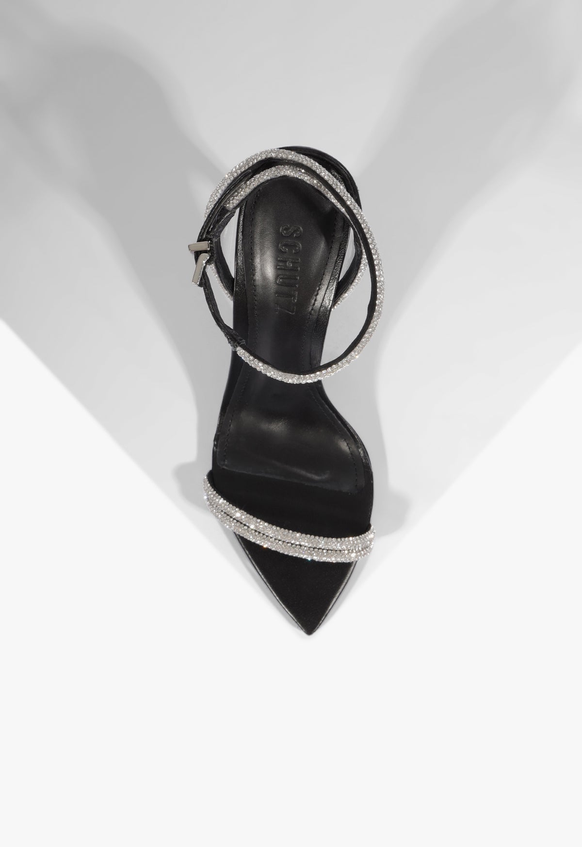 Skye Shine Leather Stiletto Sandal