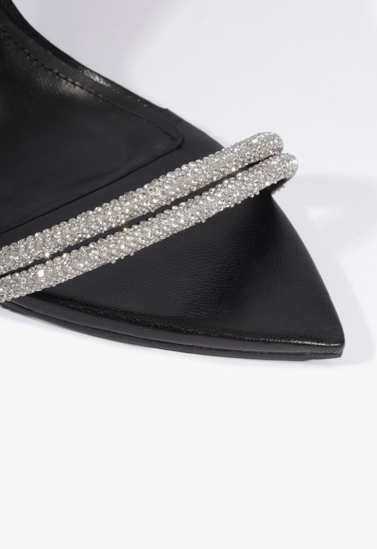Skye Shine Leather Stiletto Sandal