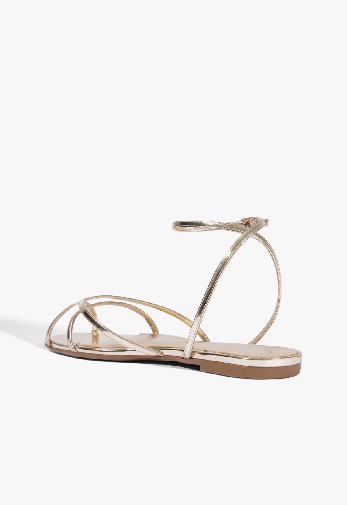 Caeline Buckle Metallic Sandal