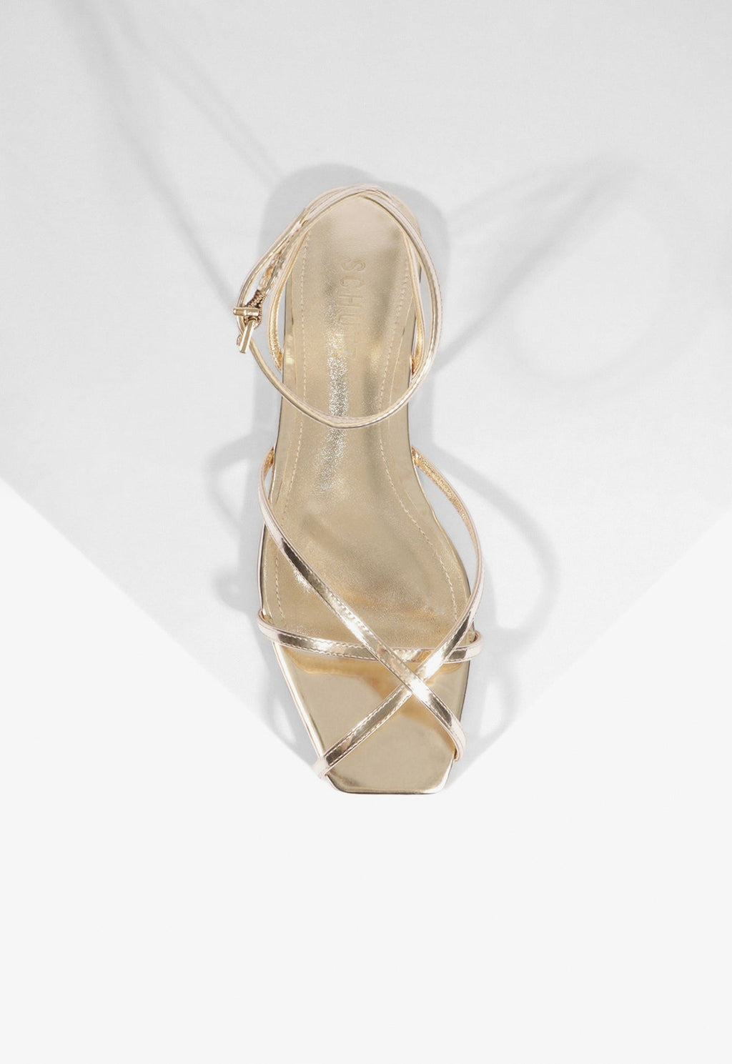 Caeline Buckle Metallic Sandal