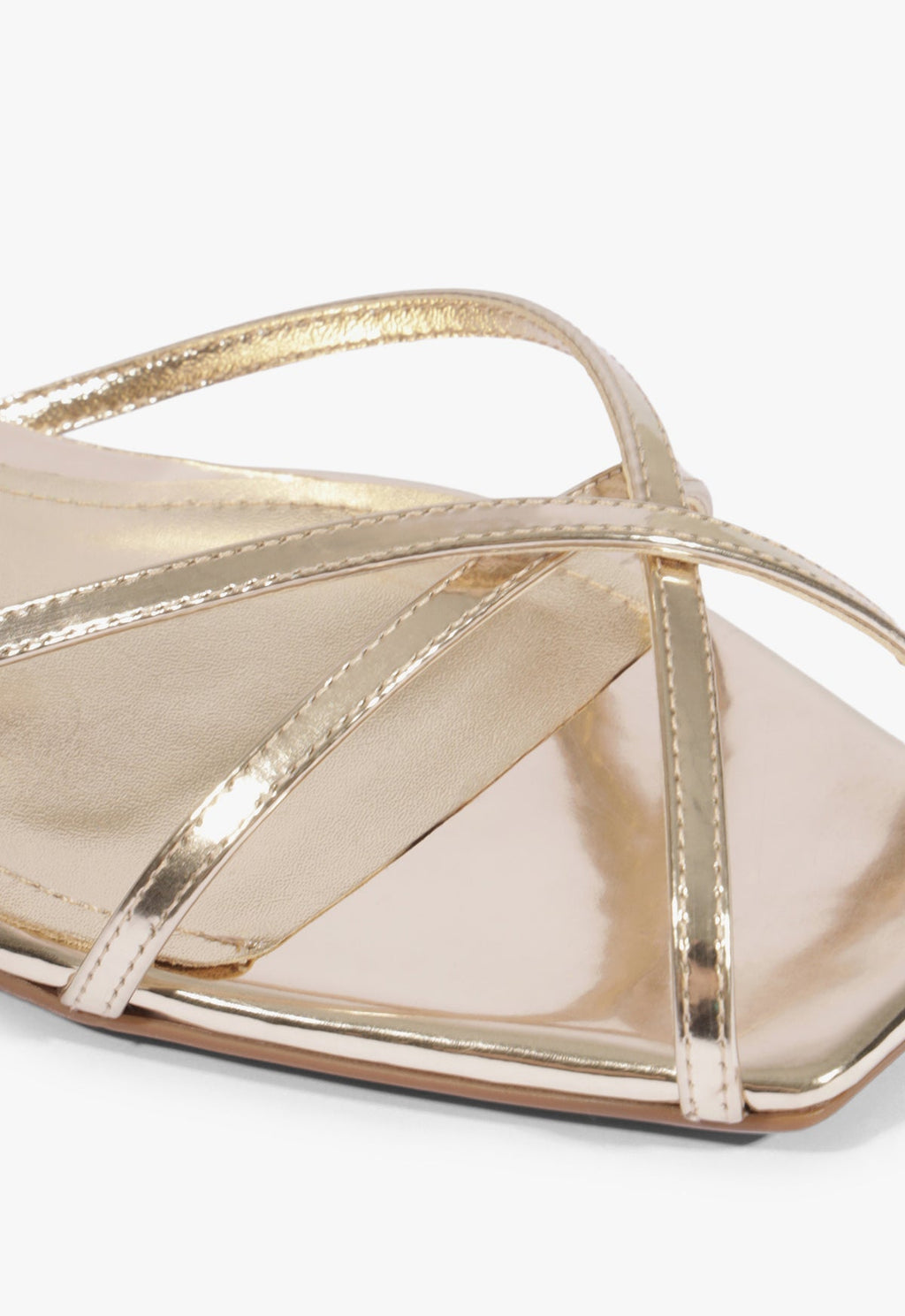 Caeline Buckle Metallic Sandal