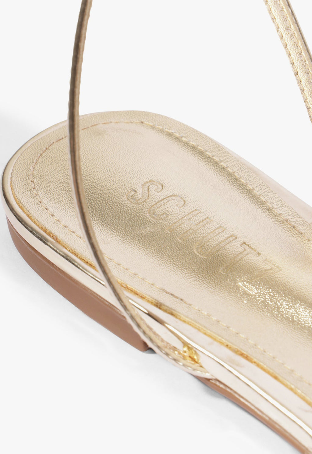 Caeline Buckle Metallic Sandal