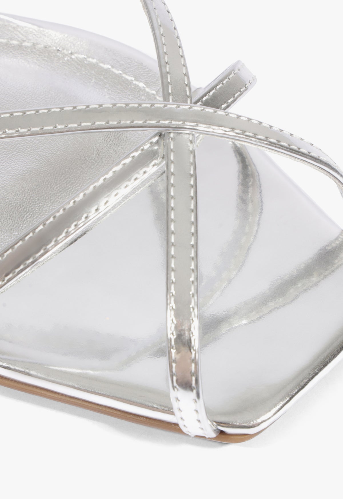 Caeline Buckle Metallic Sandal