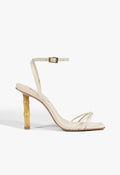 Haven Bamboo Leather Stiletto Sandal