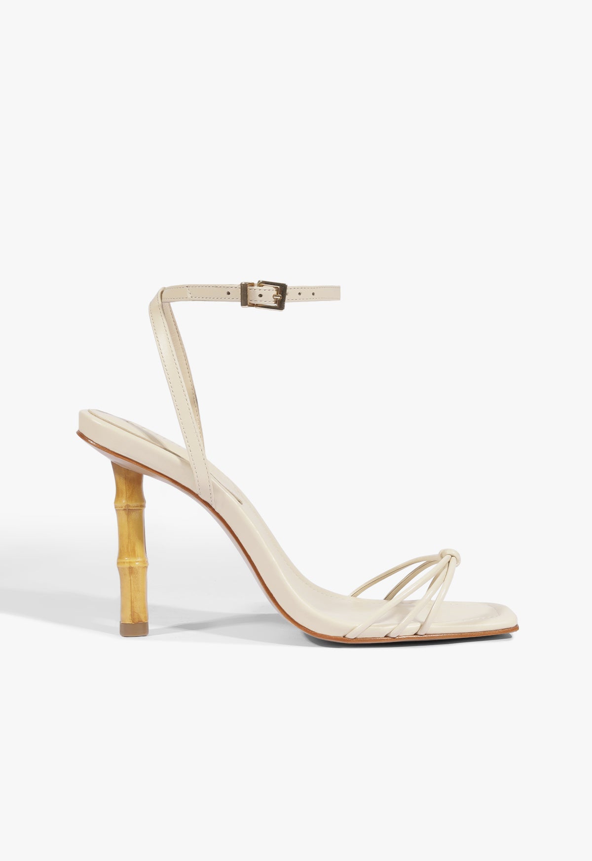 Haven Bamboo Leather Stiletto Sandal