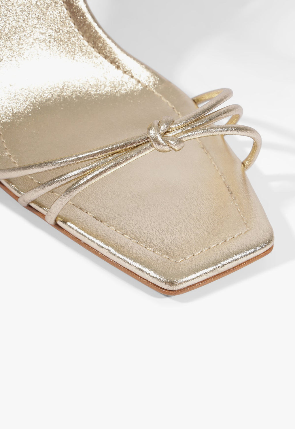 Haven Bamboo Leather Stiletto Sandal