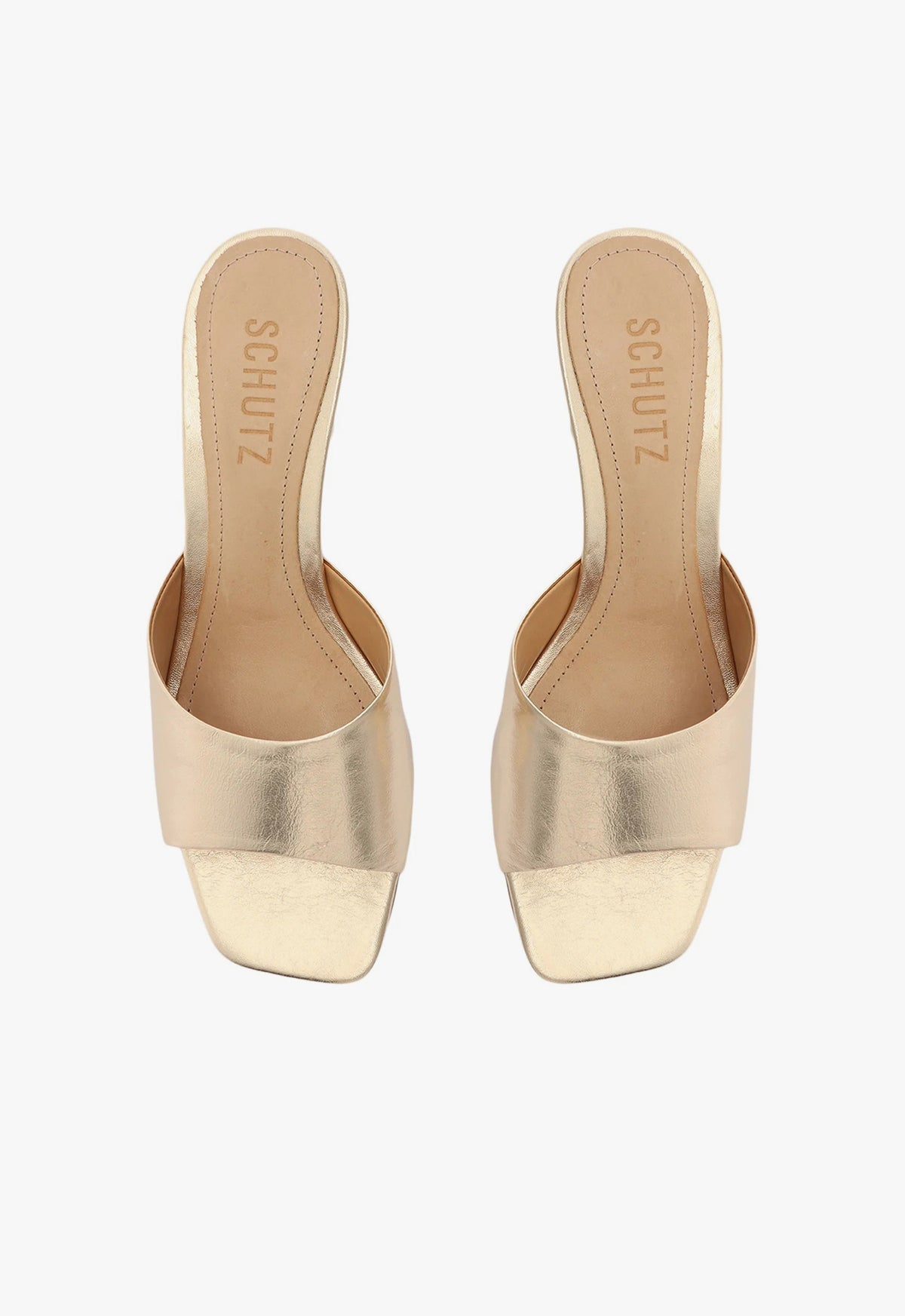 Dethalia Metallic Leather Sandal