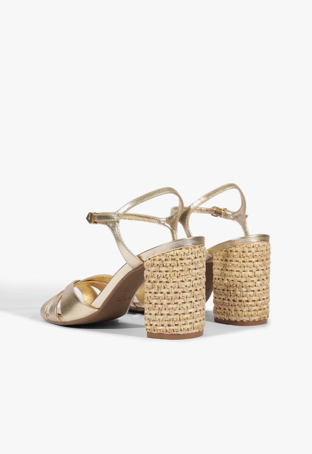 Keefa Raffia High Block Sandal