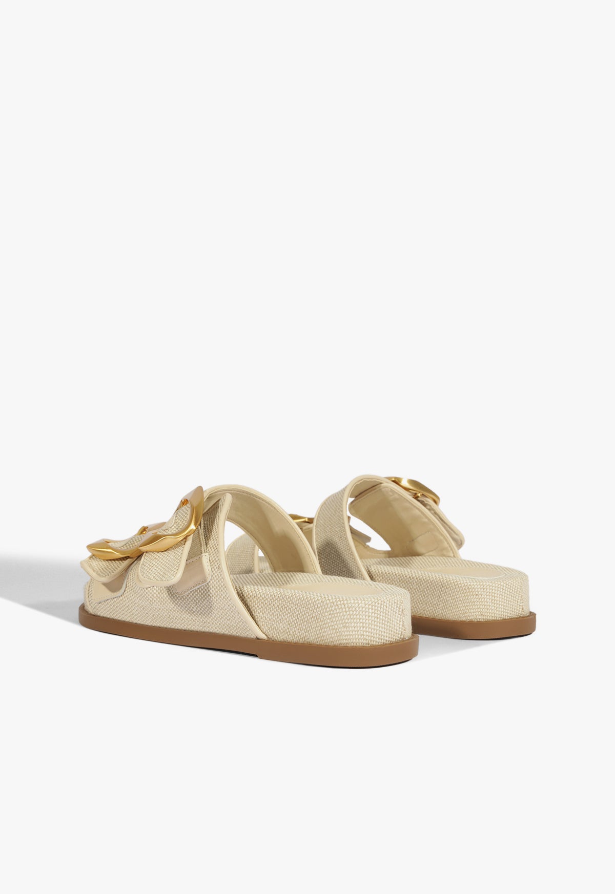 Olga Beige Linen Sporty Sandal