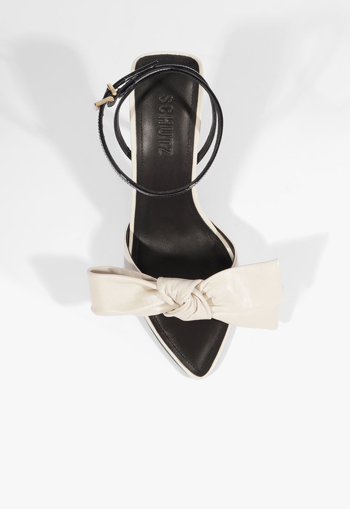 Elodie Buckle Bow Leather Sandal