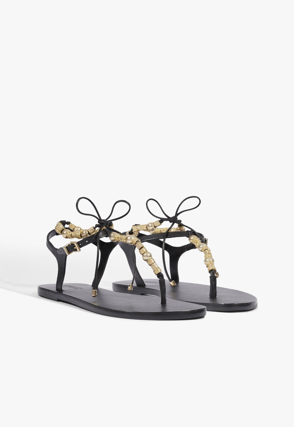 Nia Leather Flat Sandal