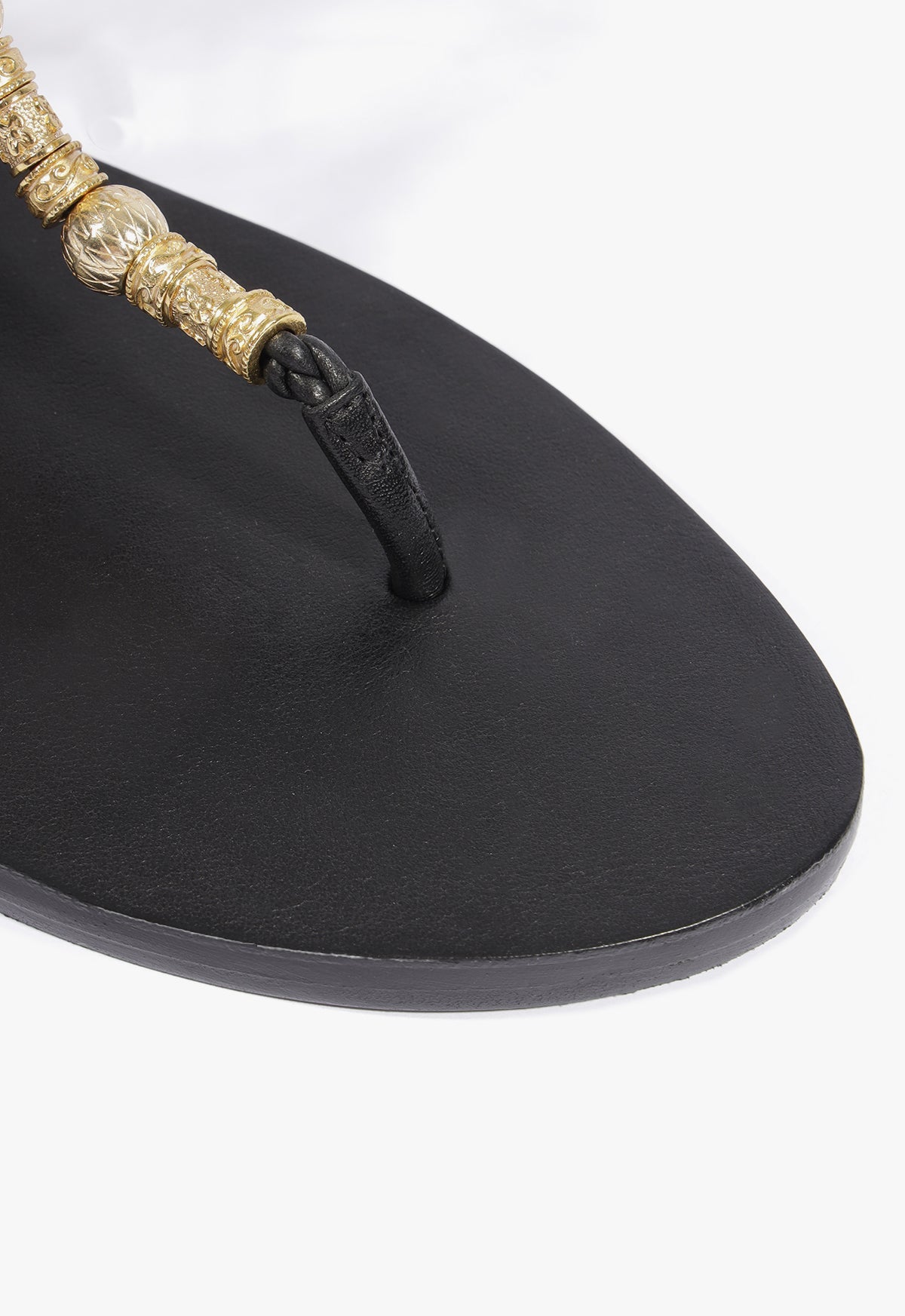 Nia Leather Flat Sandal