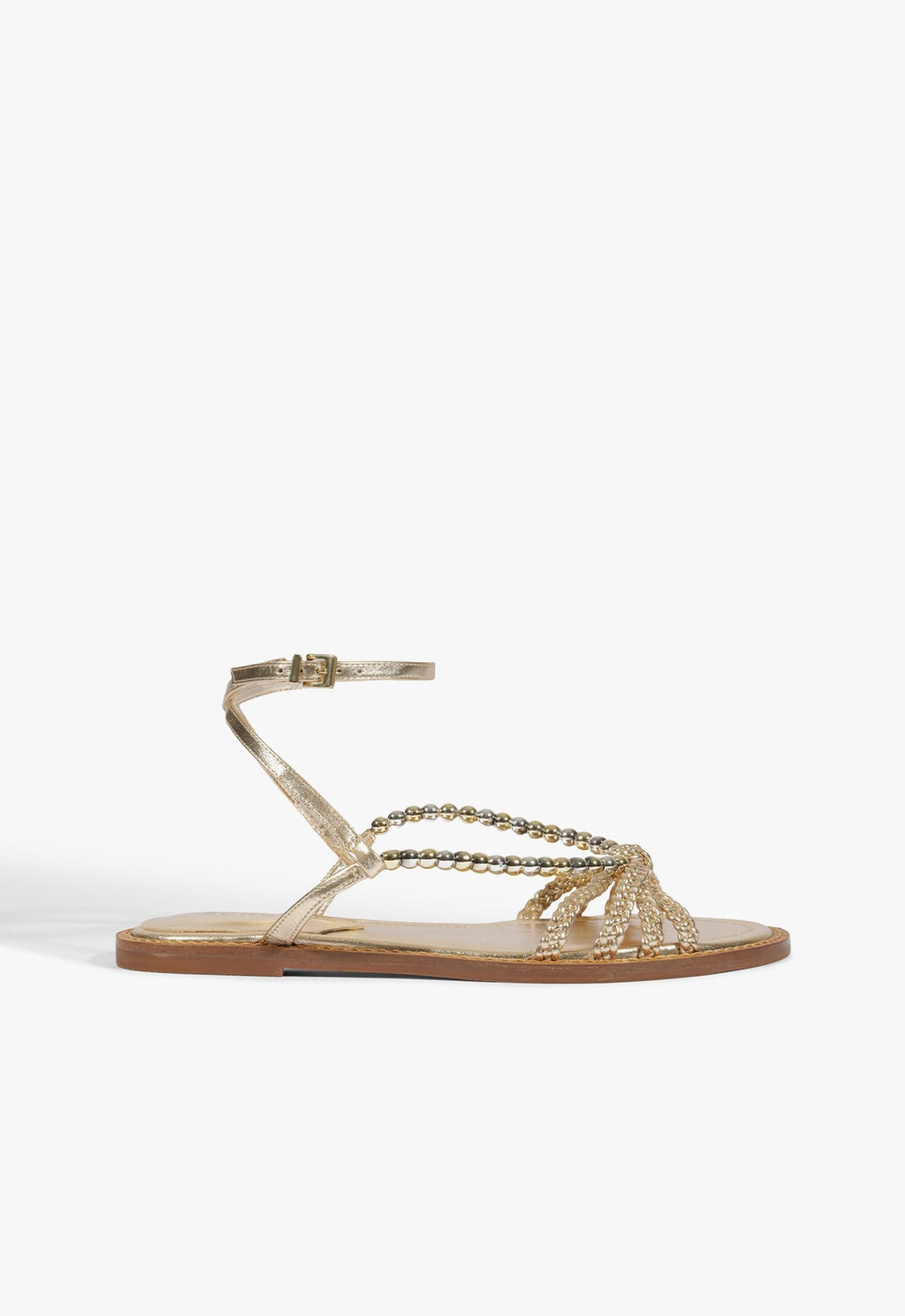 Adele Leather Flat Sandal