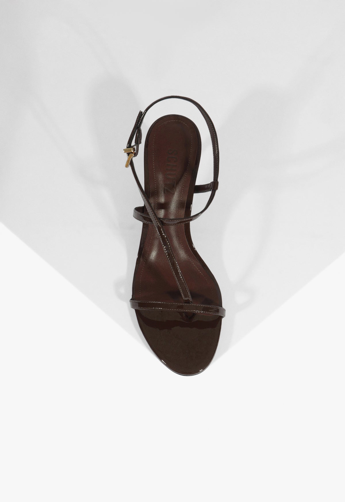 Azure Mid Patent Sandal