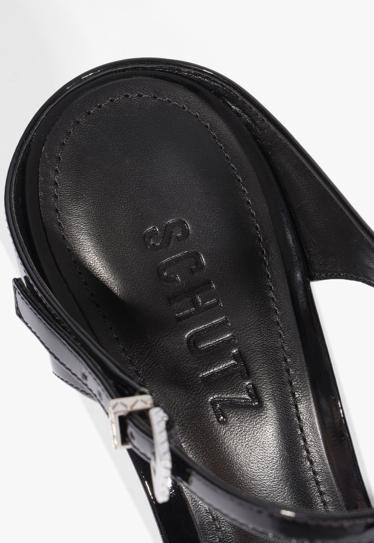 Lyra Mid Patent Leather Sandal