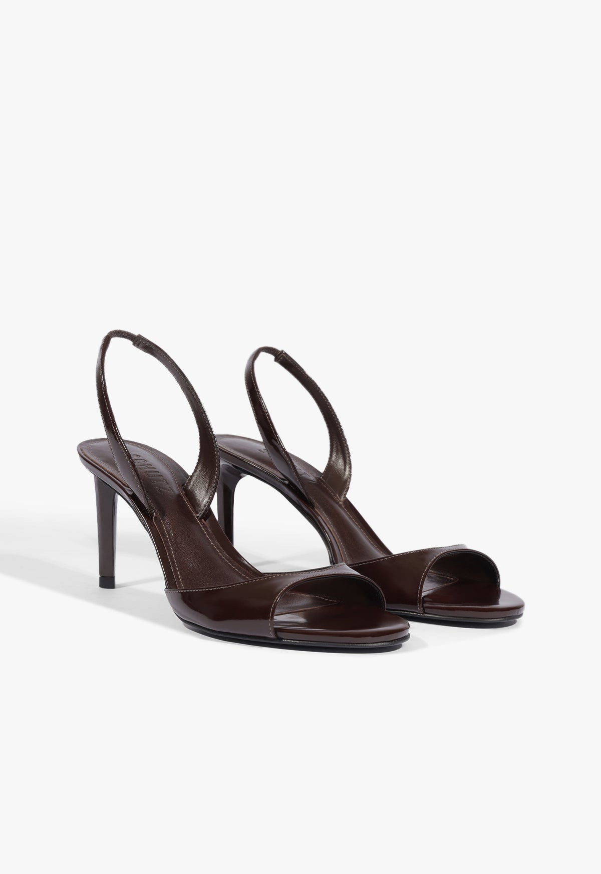 Scarlett Sling Mid Patent Leather Sandal