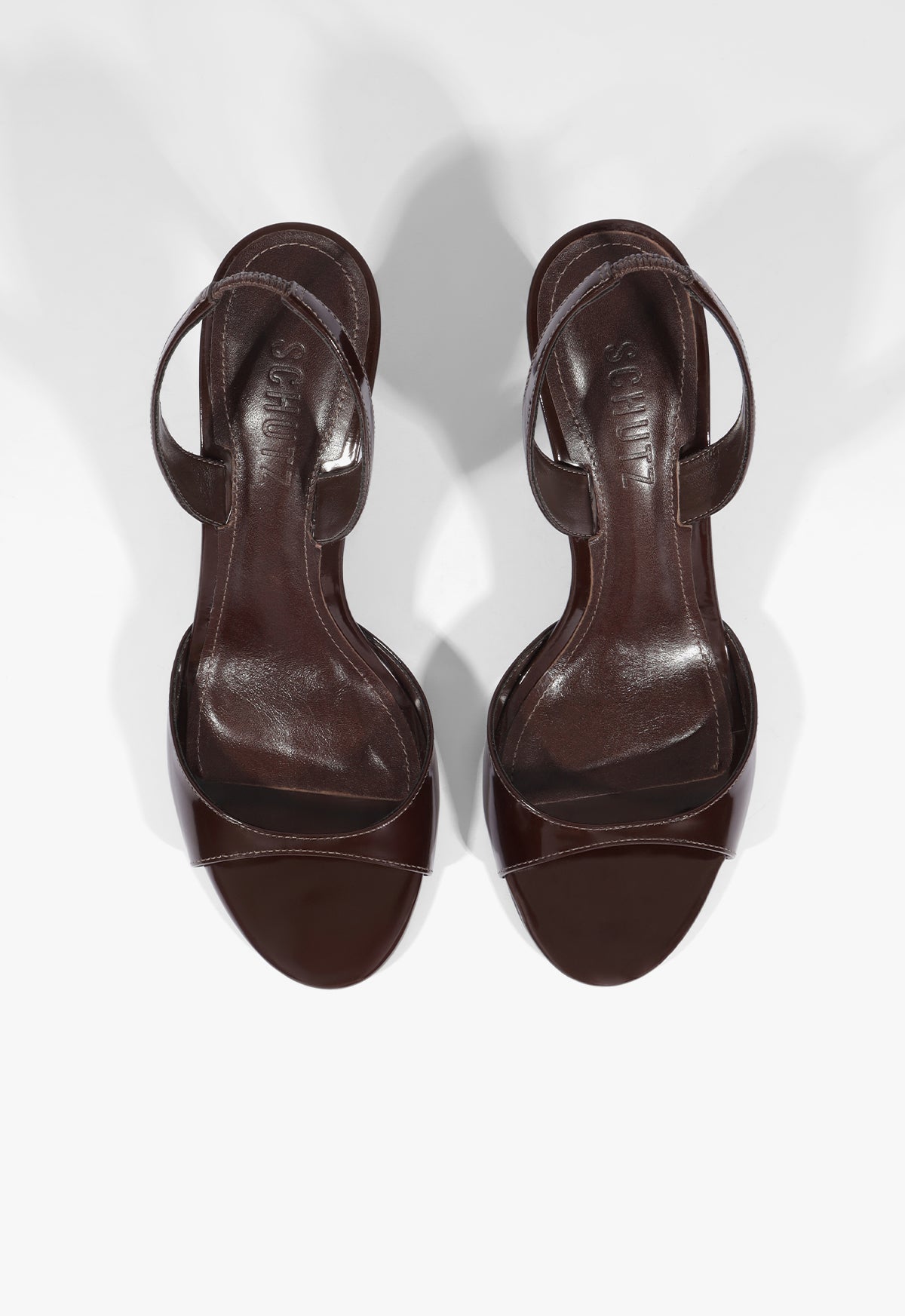 Scarlett Sling Mid Patent Leather Sandal