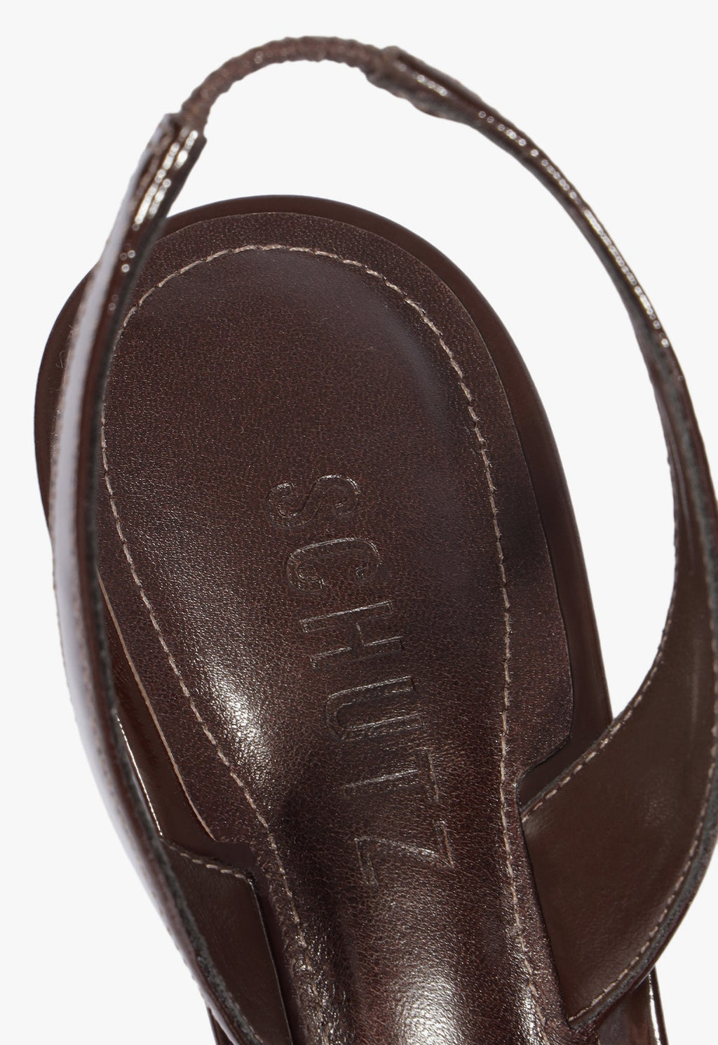 Scarlett Sling Mid Patent Leather Sandal