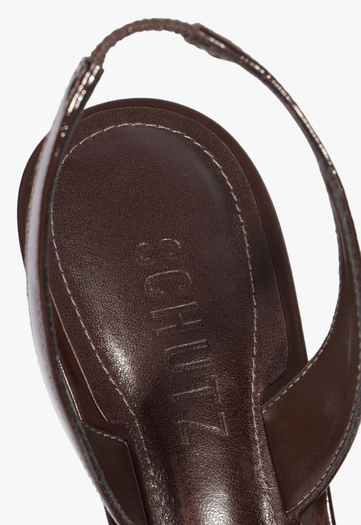Scarlett Sling Mid Patent Leather Sandal