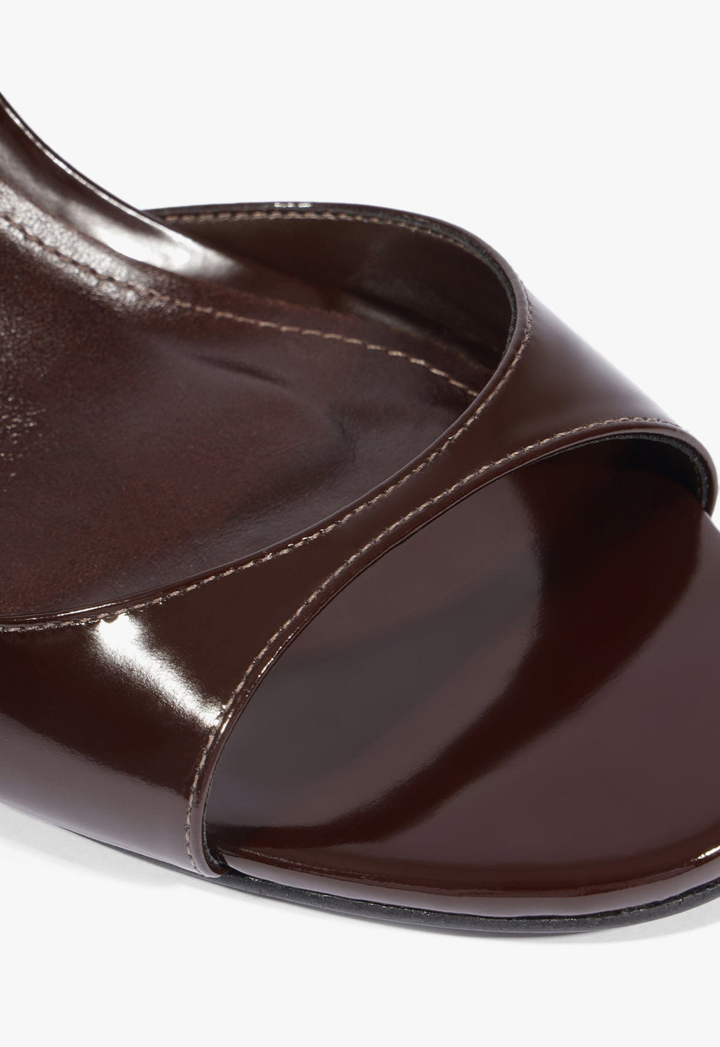 Scarlett Sling Mid Patent Leather Sandal