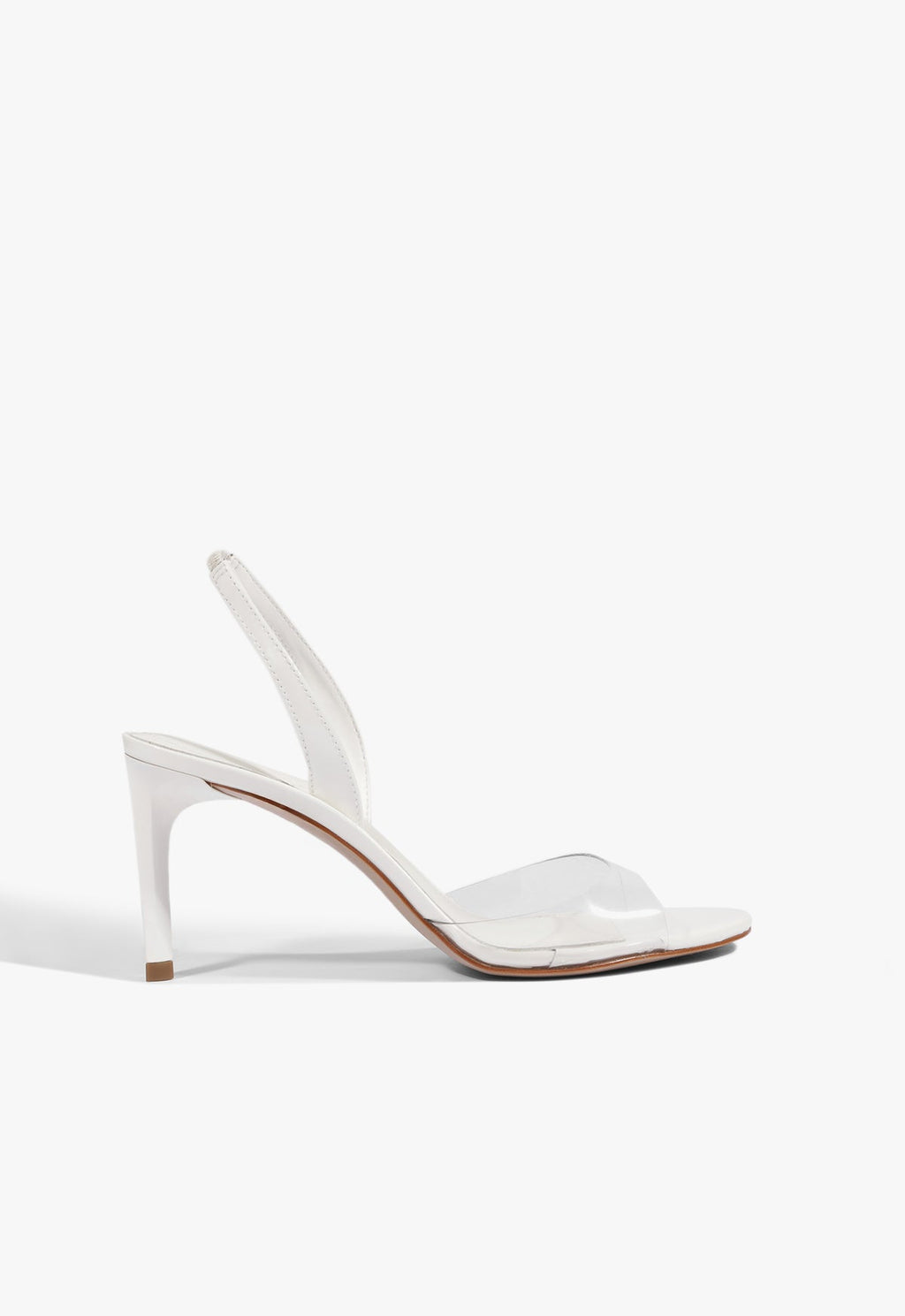 Scarlett Sling Mid Vinyl Patent Sandal