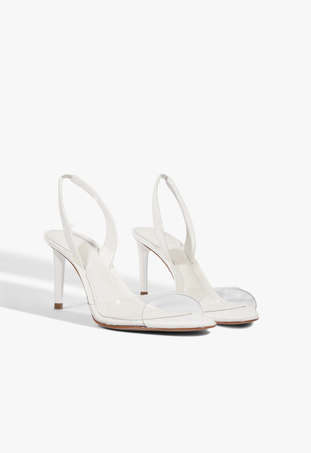 Scarlett Sling Mid Vinyl Patent Sandal