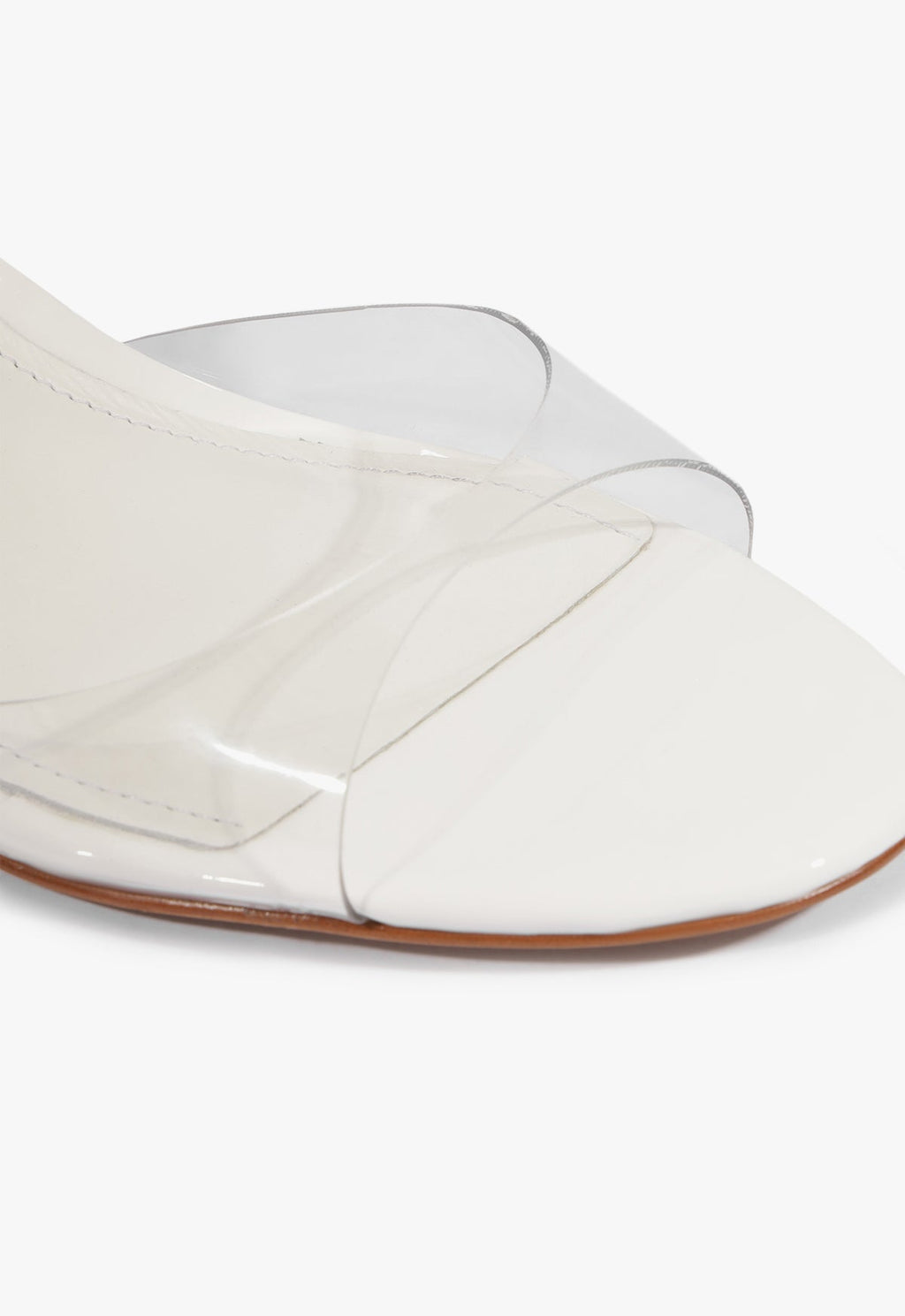 Scarlett Sling Mid Vinyl Patent Sandal