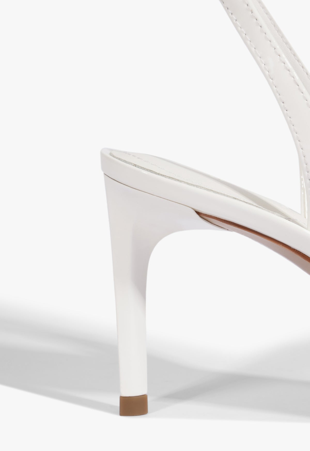 Scarlett Sling Mid Vinyl Patent Sandal