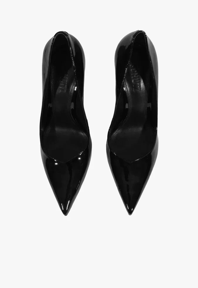 Lexi High Sculptural Black Pump